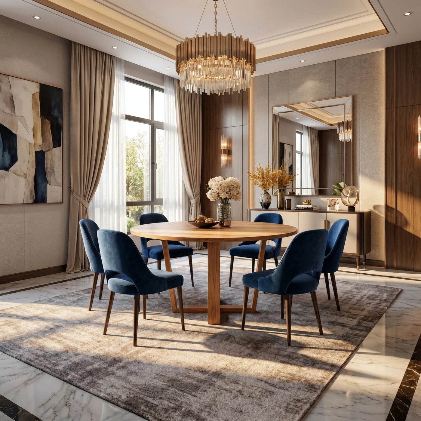 Horizon Round Dining Table-1300mm | Furniture World NZ