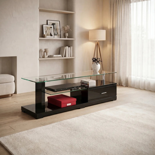 Clare Black TV Unit | Furniture World NZ