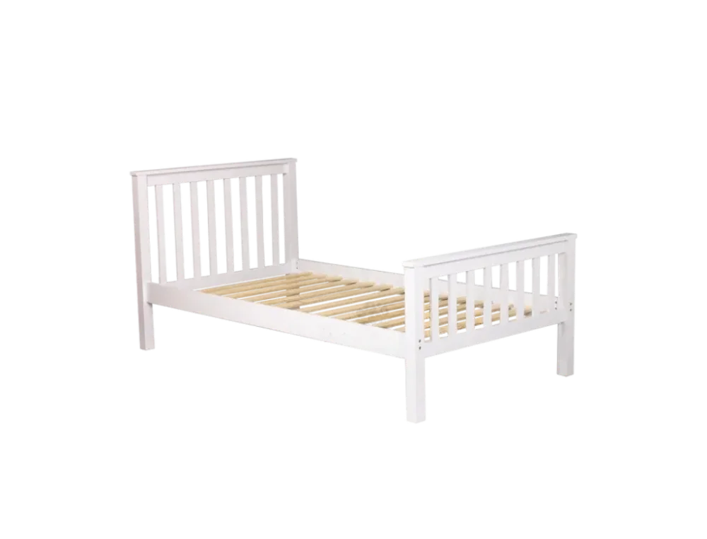 Jamie Hi End Bed Frame - White