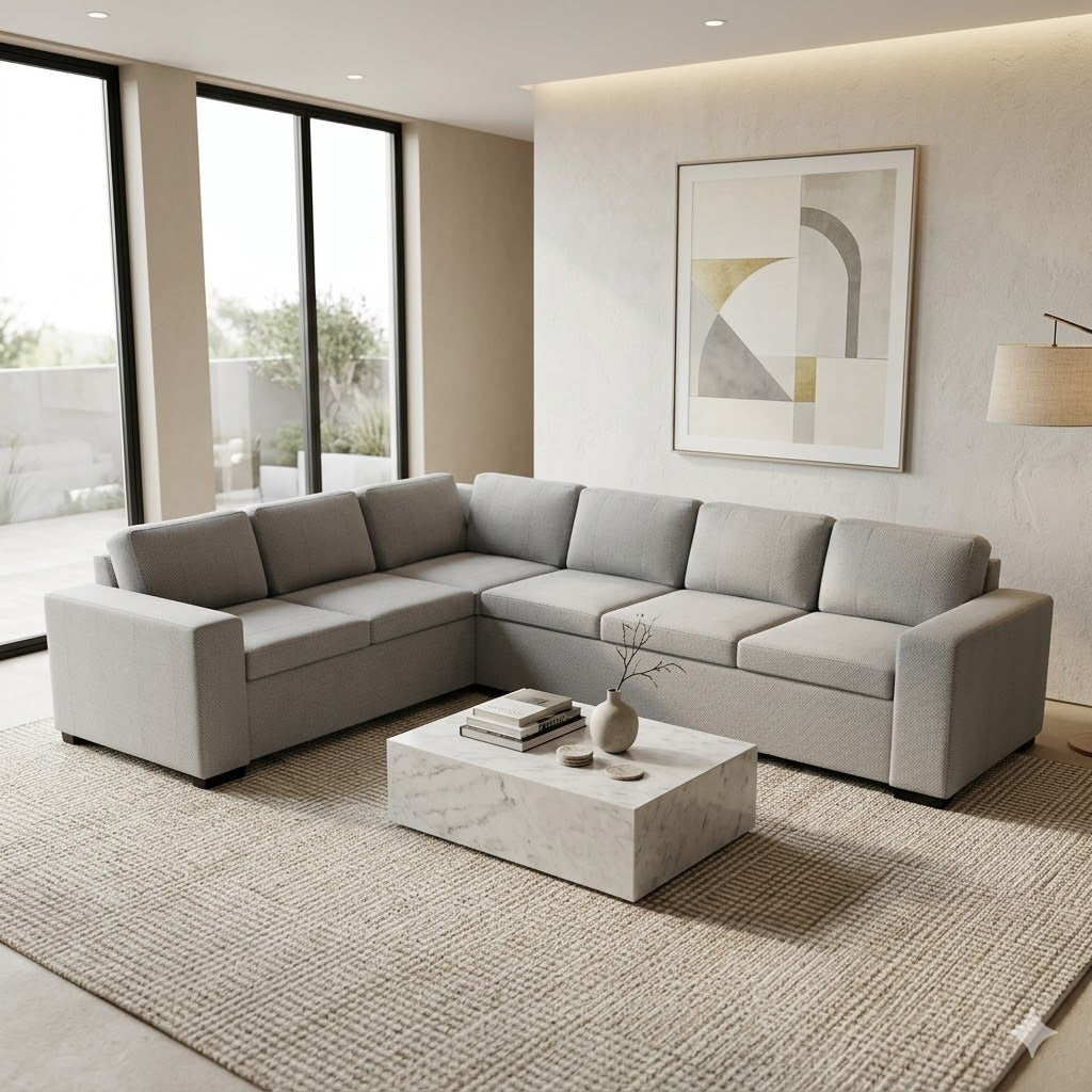 NZ Made Jumbo 6 Seater Corner Sofa - Image 8 | Furniture World NZ