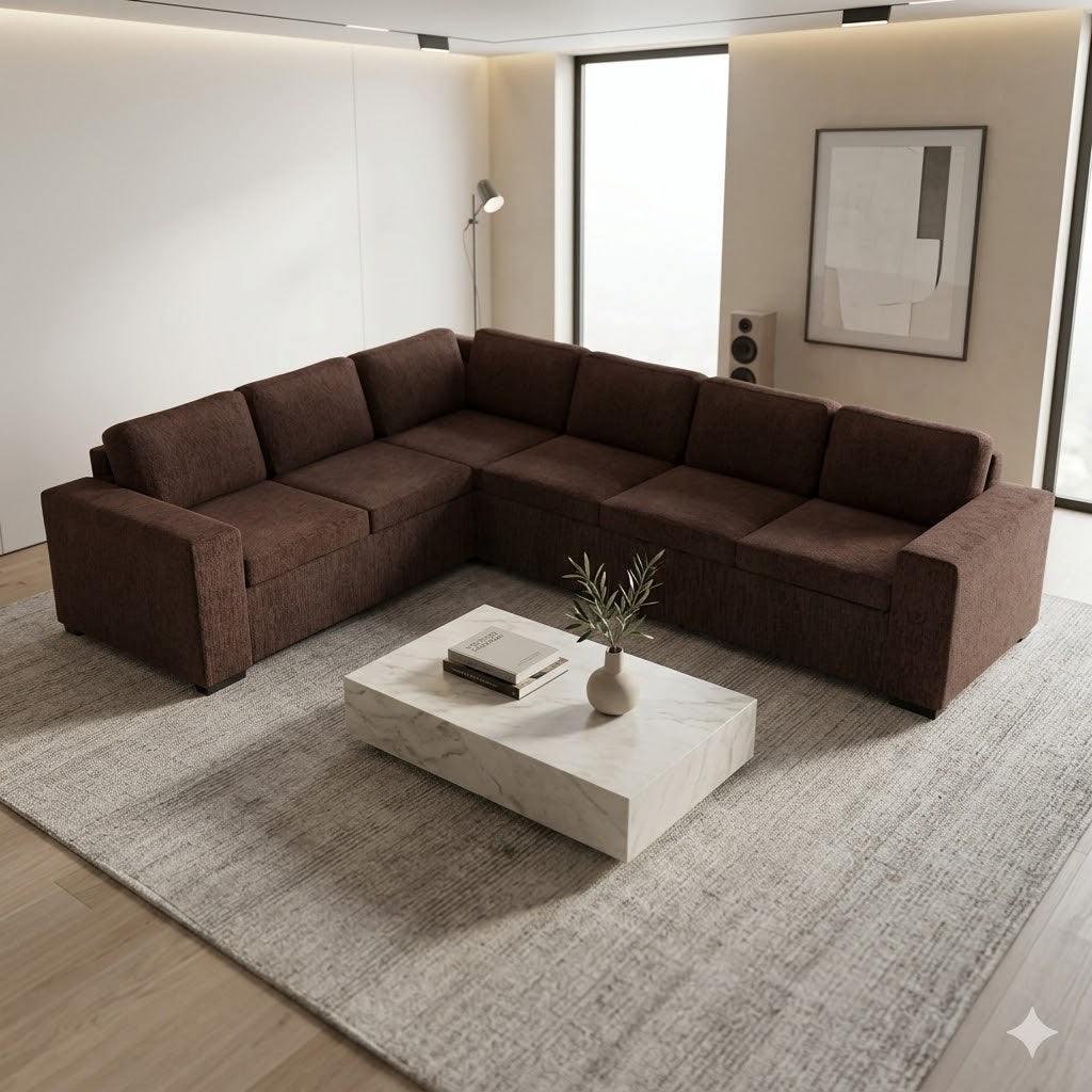 NZ Made Jumbo 6 Seater Corner Sofa - Image 6 | Furniture World NZ