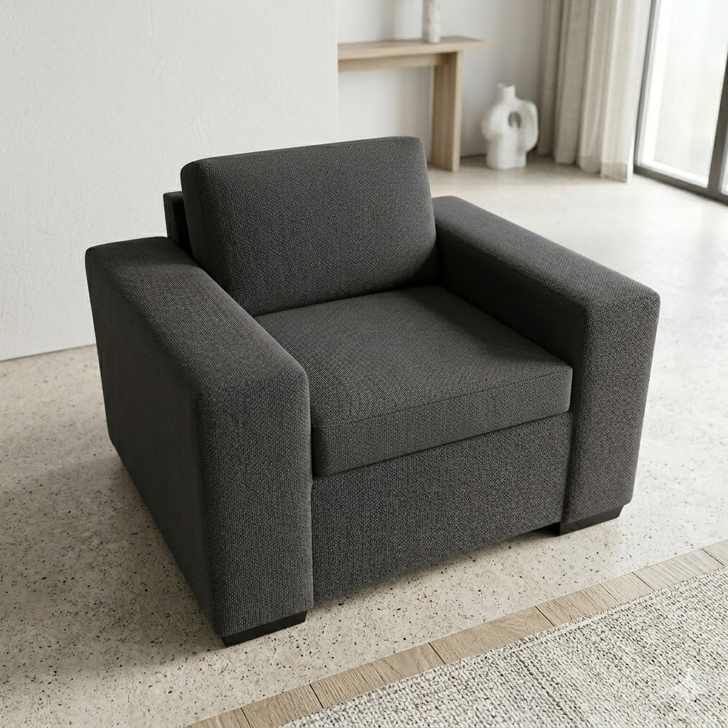 NZ Made Jumbo Sofa Chair - Side View | Furniture World NZ