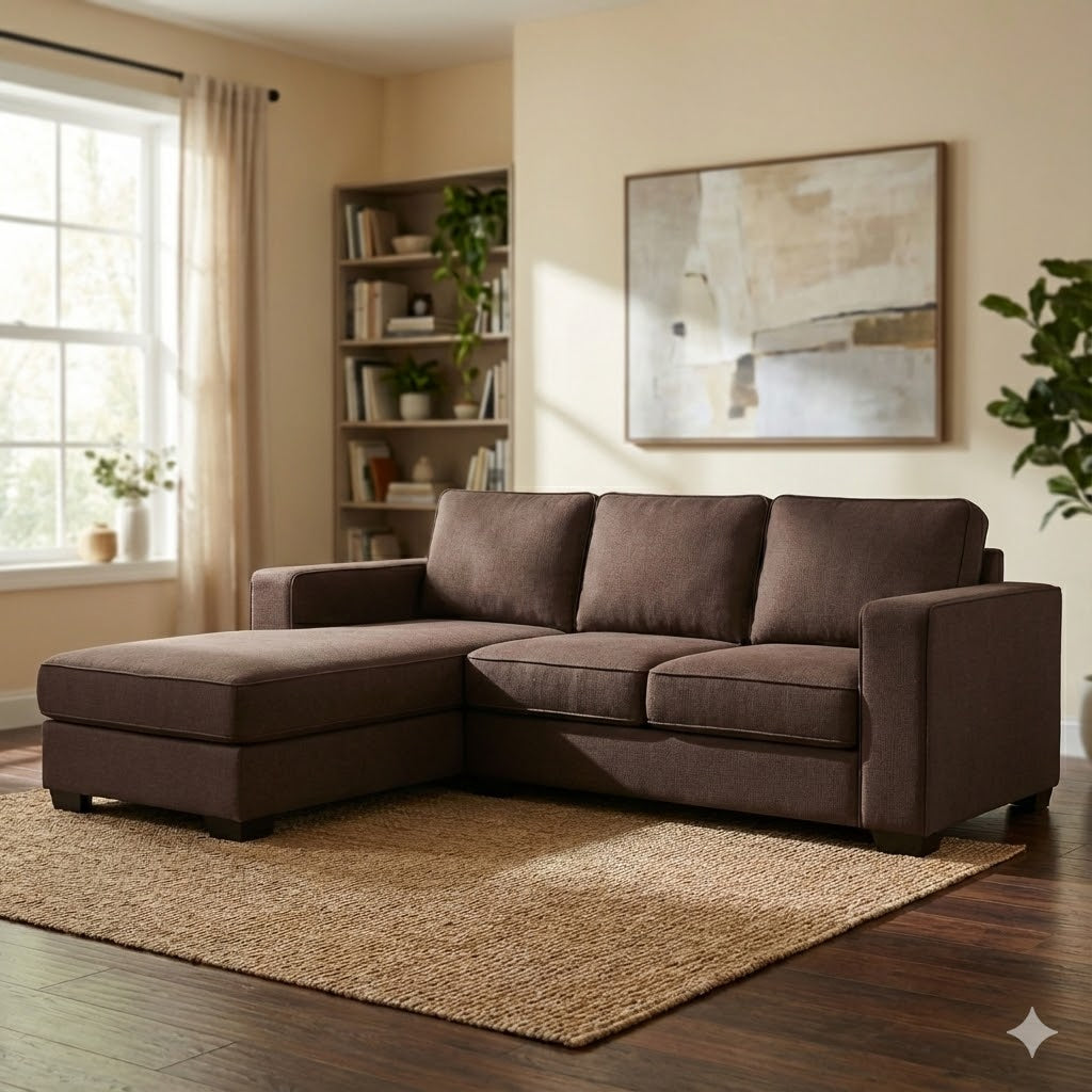 NZ Made Kiwi Comfort 3 Seater with Chaise Corner Sofa