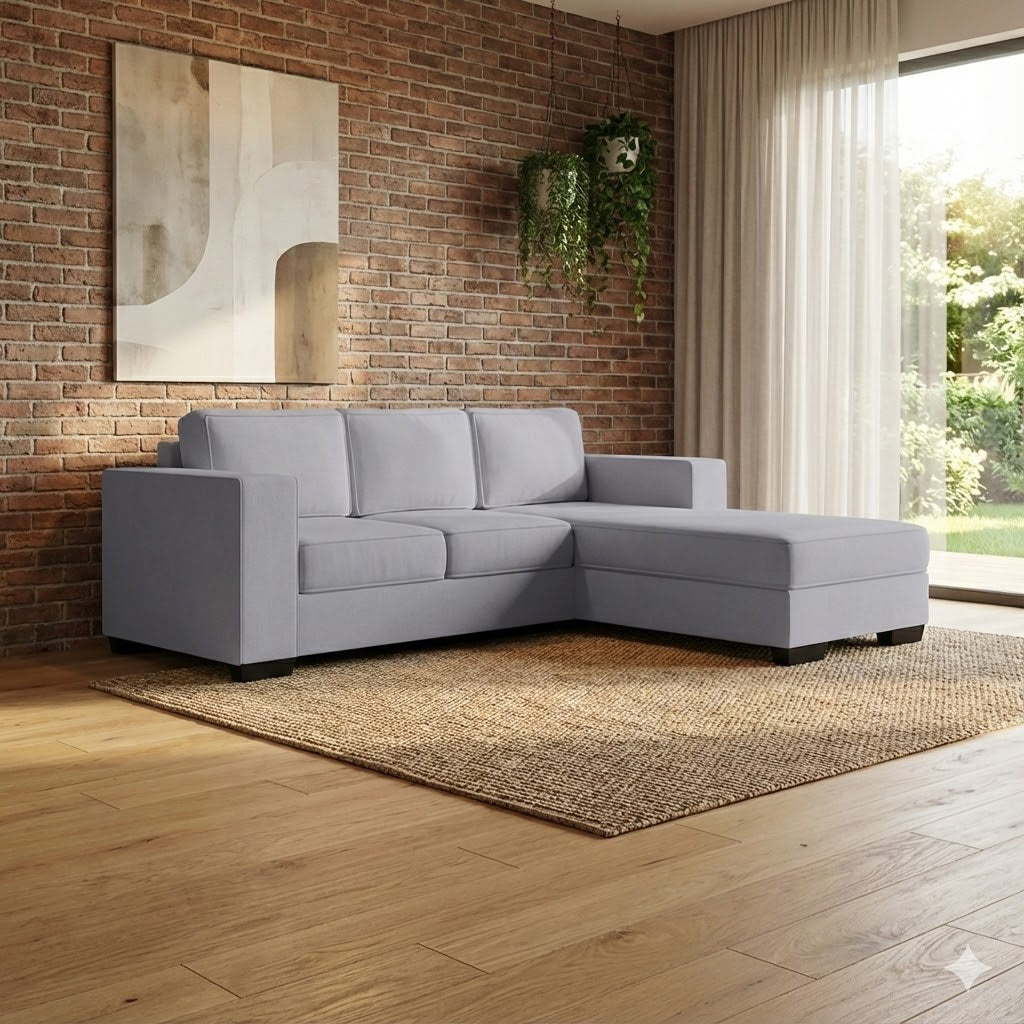NZ Made Kiwi Comfort 3 Seater with Chaise Corner Sofa