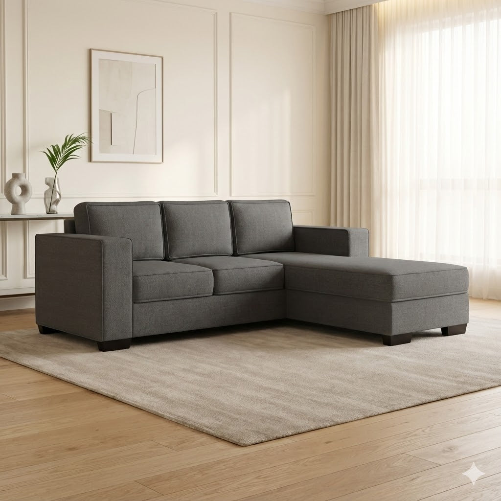 NZ Made Kiwi Comfort 3 Seater with Chaise Corner Sofa