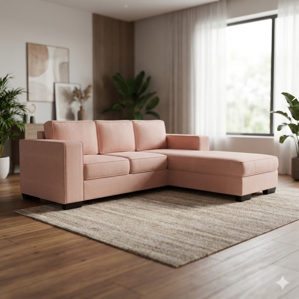 NZ Made Kiwi Comfort 3 Seater with Chaise Corner Sofa