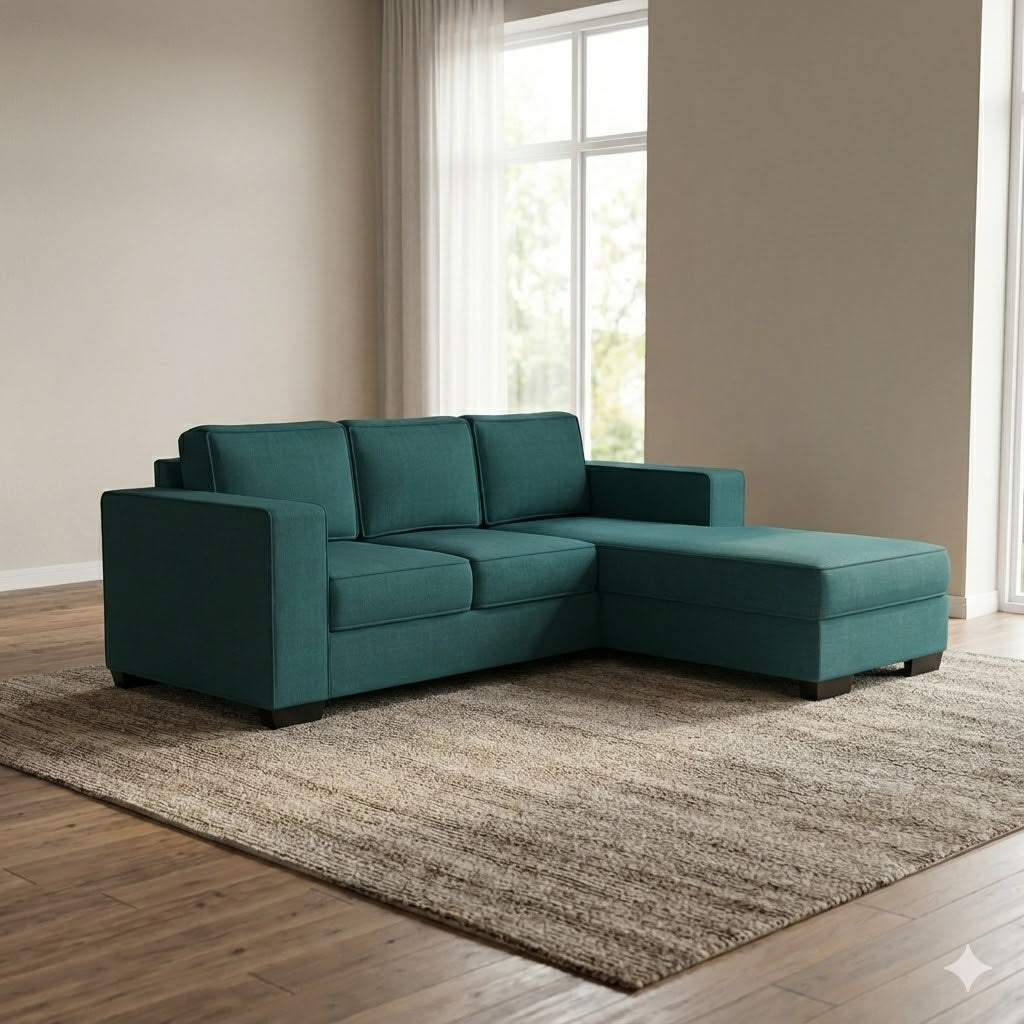 NZ Made Kiwi Comfort 3 Seater with Chaise Corner Sofa