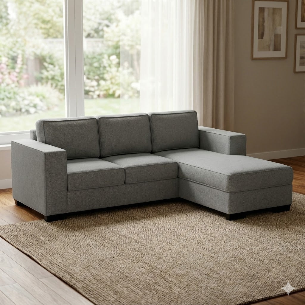 NZ Made Kiwi Comfort 3 Seater with Chaise Corner Sofa