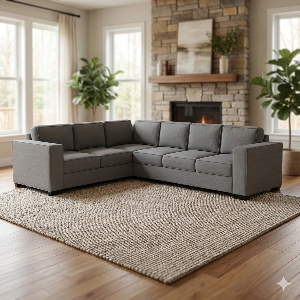 Kiwi Comfort NZ Made 6-Seater Corner Sofa