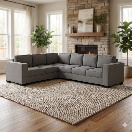 Kiwi Comfort NZ Made 6-Seater Corner Sofa