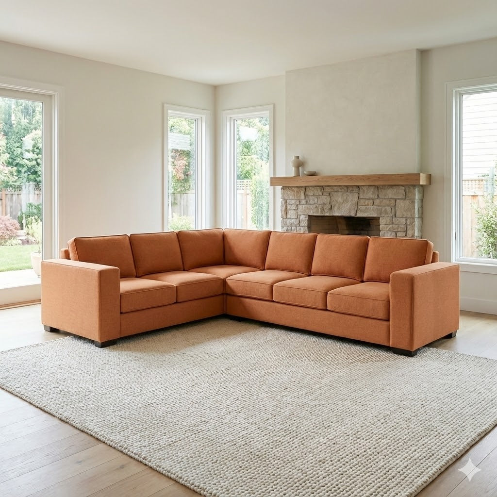 Kiwi Comfort NZ Made 6-Seater Corner Sofa