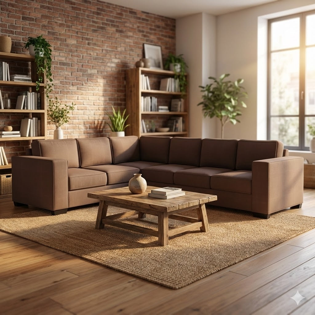 Kiwi Comfort NZ Made 6-Seater Corner Sofa