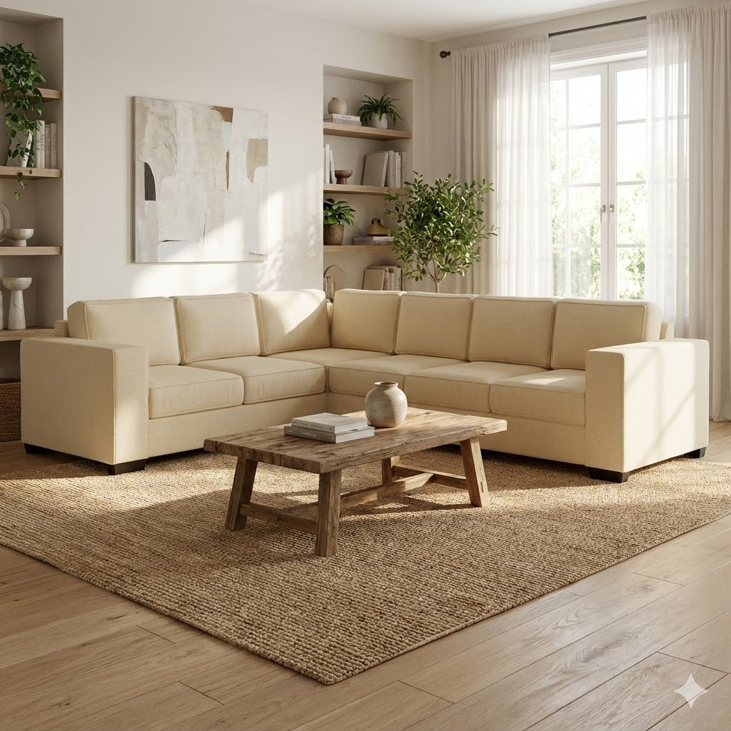Kiwi Comfort NZ Made 6-Seater Corner Sofa
