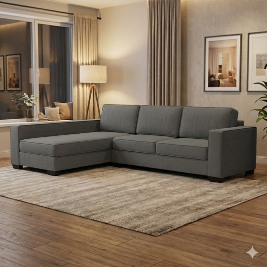 NZ Made Kiwi Comfort Long-Arm with Chaise Corner Sofa - alternate view
