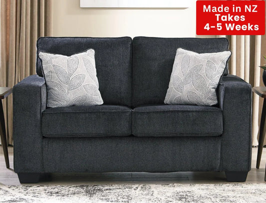 Kiwi Comfort Nz Made 2 Seater Sofa Charcoal