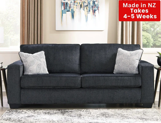 Kiwi Comfort Nz Made 3 Seater Sofa Charcoal