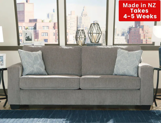 Kiwi Comfort Nz Made 3 Seater Sofa Grey