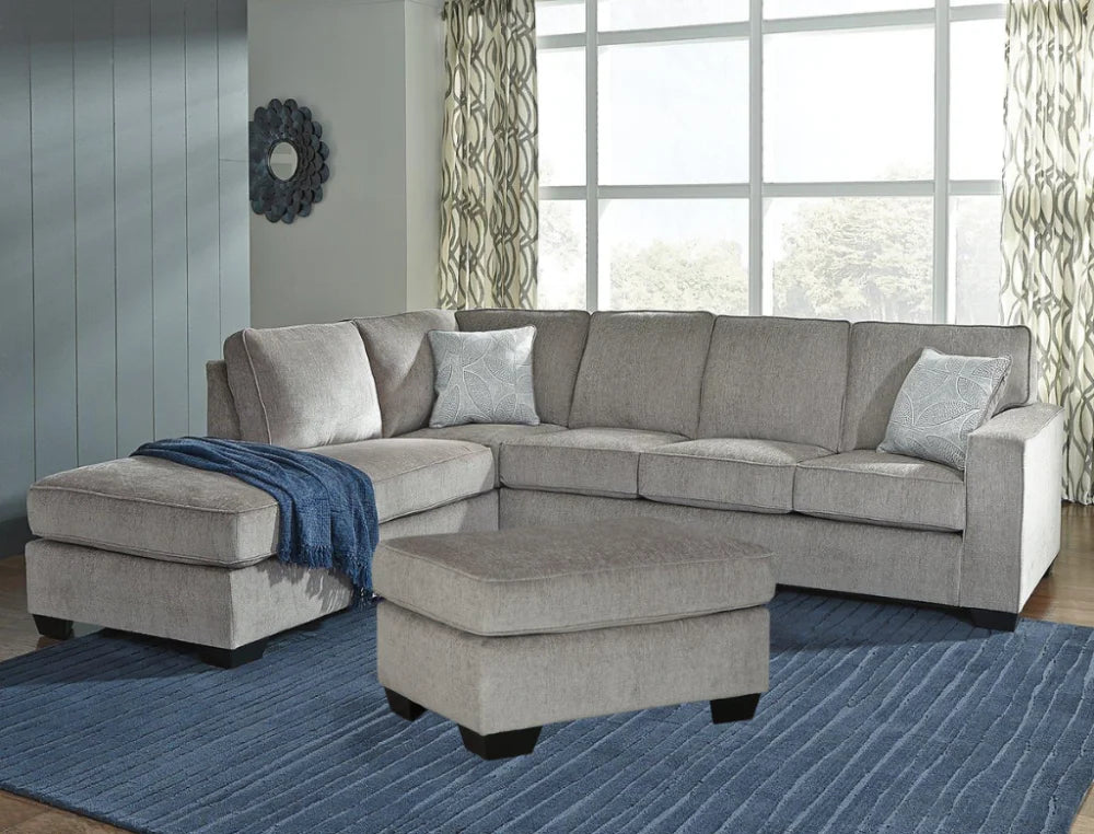 Kiwi Comfort Nz Made 4-Seater Corner Sofa With Chaise Grey 4 Seater With & Ottoman