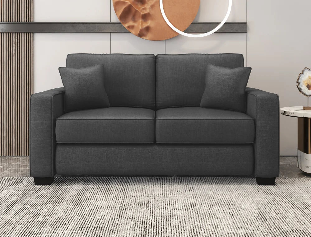 Kiwi Comfort Nz Made Lounge Suites – Burwood Pewter Collection: Pre-Order 2 Seater