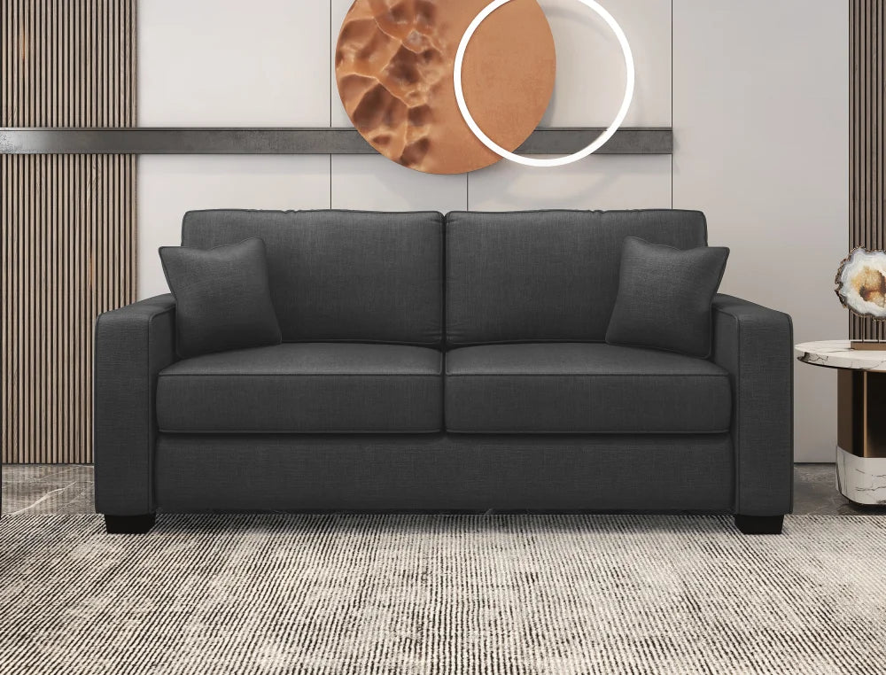 Kiwi Comfort Nz Made Lounge Suites – Burwood Pewter Collection: Pre-Order 3 Seater