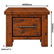Oakwood Lamp Table