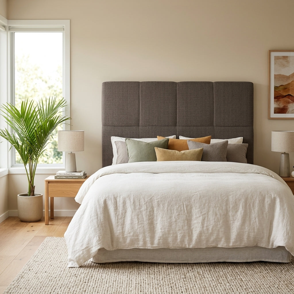 NZ Made Napbox Headboard in room setting