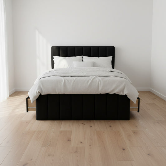 NZ Made Wave Plus Bed Frame With Drawers