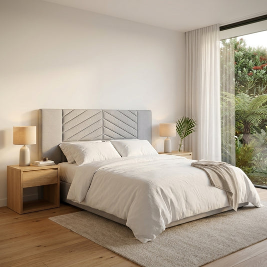 Lifestyle render - NZ Made Adora Headboard