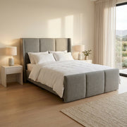 Lifestyle render - NZ Made Cascade Bed Frame + Venus Medium Mattress — Bed Bundle