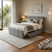 NZ Made Napbox Bed Frame With Drawers + Venus Medium Mattress — Bed Bundle in room setting
