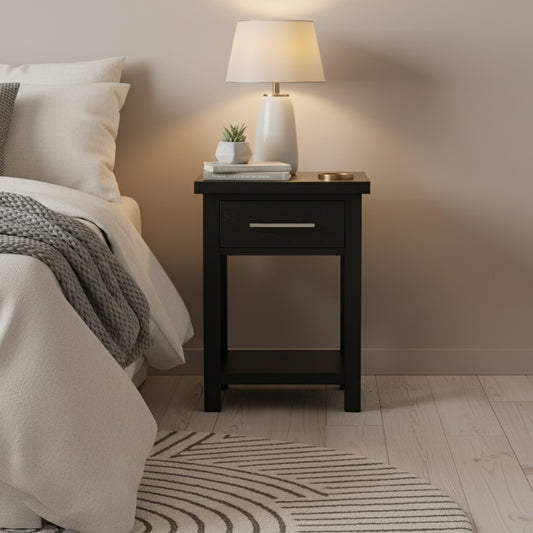 Champion 1 Drw Bedside Black