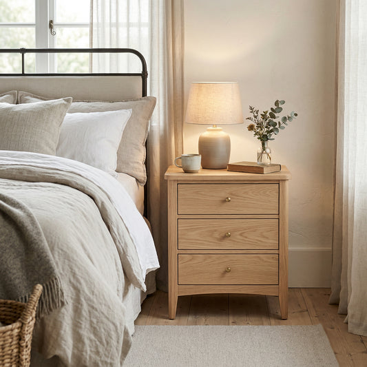 Oakwood 3 Drw Bedside