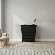 Henley 5 Drw Tallboy Black | Furniture World NZ