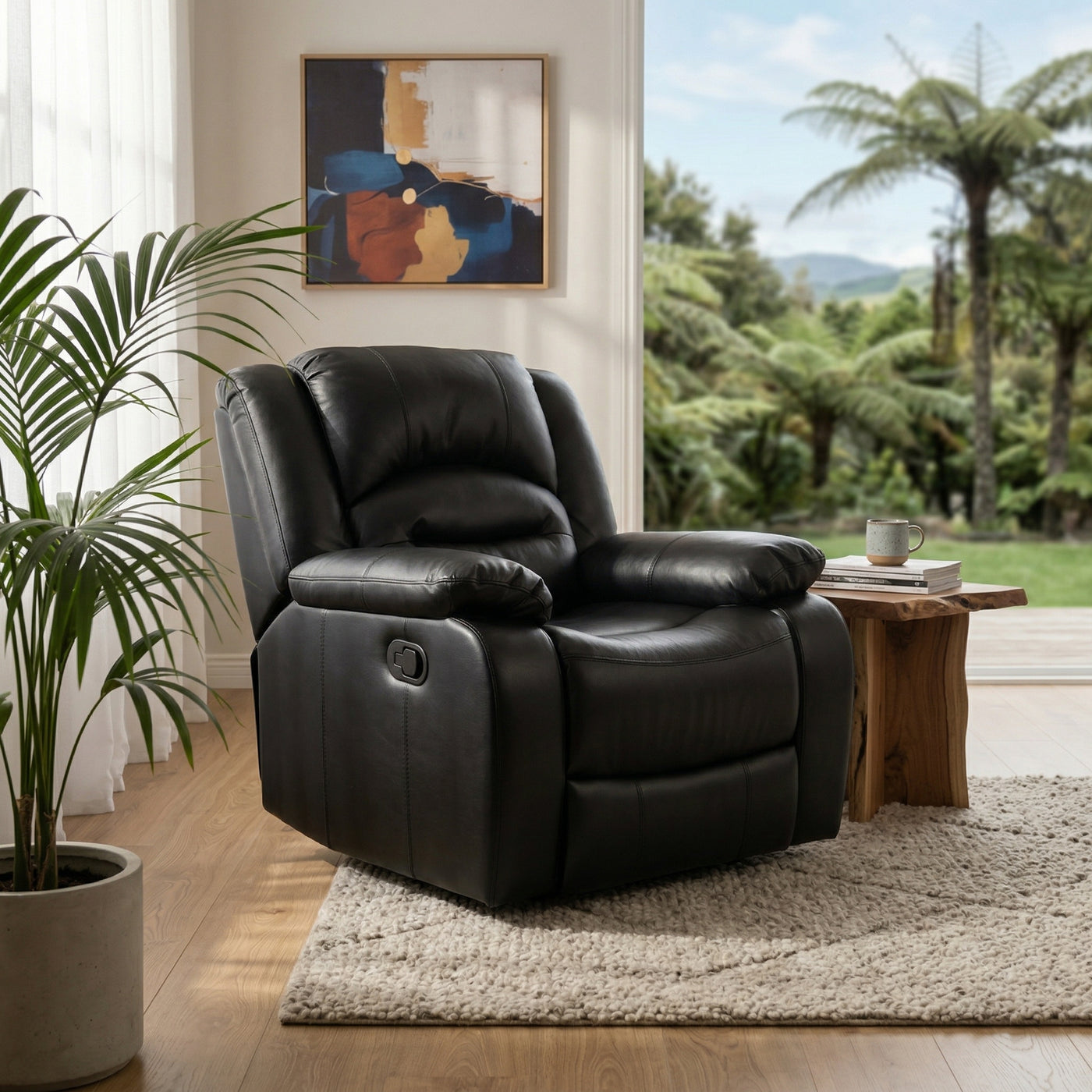 Heaven Recliner Chair Black | Furniture World NZ