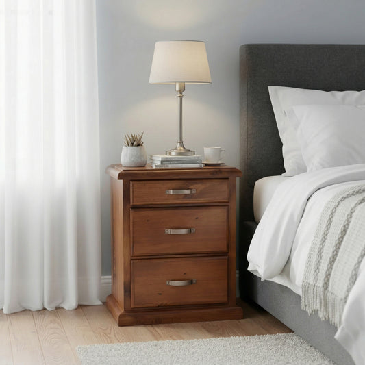 Edison 3 Drw Bedside | Furniture World NZ