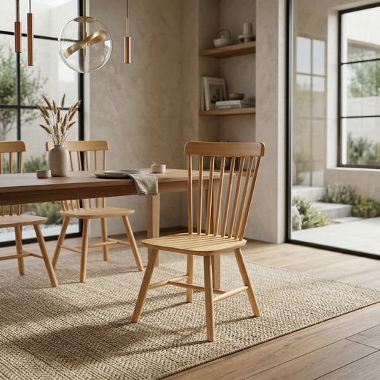 Denver wooden Dining Chair Set of 2 PCs | Furniture World NZ