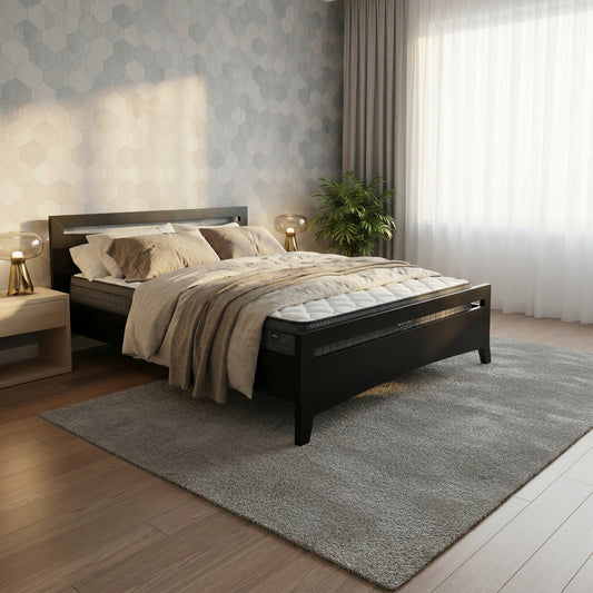 Henley Bed Frame Black + SleepTime Ultra Mattress Queen