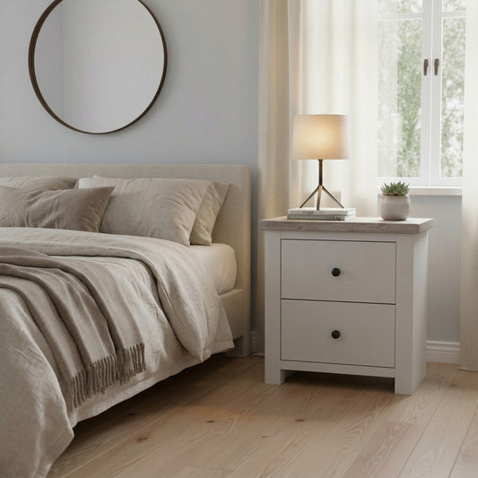 Lincoln 2 Drw Bedside | Furniture World NZ