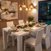 Lisa 1.5M Dining Table White | Furniture World NZ
