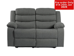 Lush Recliner 2 Seater Linen Dark Grey- Pre-Order Only