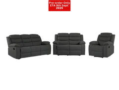 Lush Recliner Suite Collection Linen Dark Grey- Pre-Order