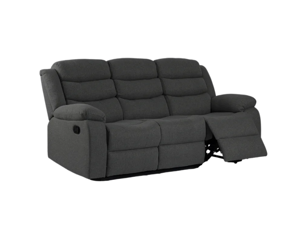 Lush Recliner Suite Collection Linen Dark Grey- Pre-Order 3 Seater