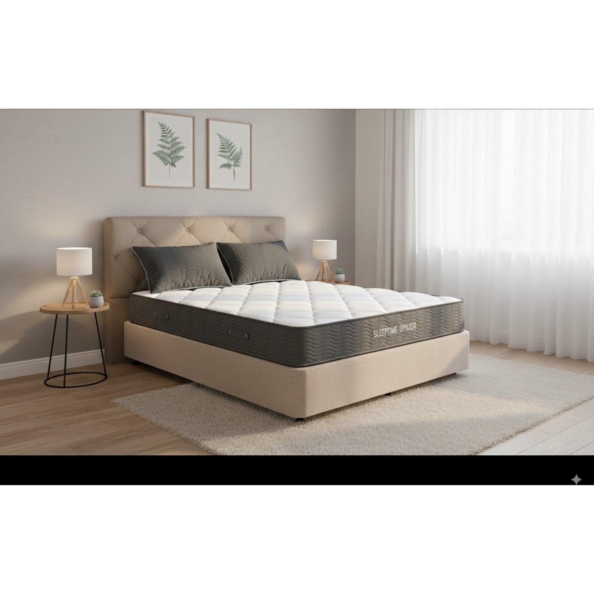 SleepTime Spazor Pocket Spring Mattress + NZ Made Eco Bed Base