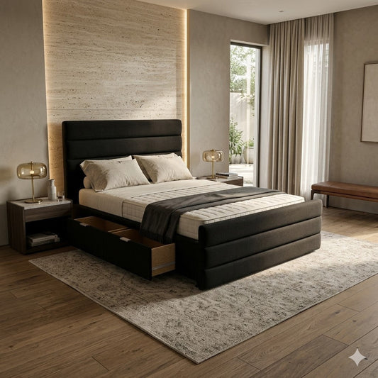 NZ Made Regal Bed Frame With Drawers