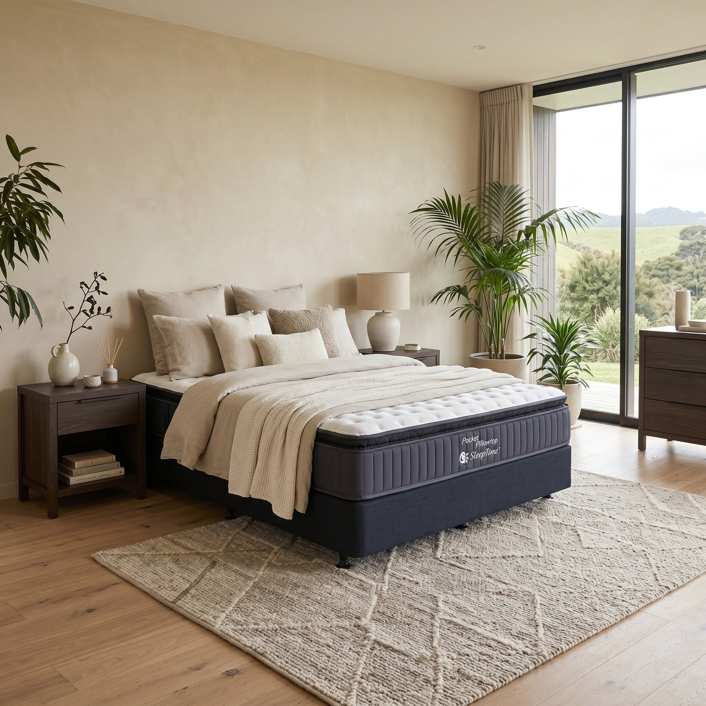 Maverick 5 Pcs Bedroom Suite (Black/White) | Furniture World NZ