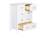 Medallion 5 Drw Tallboy (White)