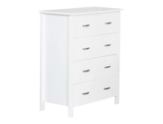 Medallion 5 Drw Tallboy (White)