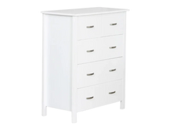 Medallion 5 Drw Tallboy (White)