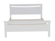 Medallion Bed Frame (White) + Bliss Euro Top Pocket Spring Mattress