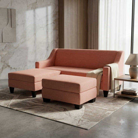 Milano Accent 3 Seater With Chaise Sofa